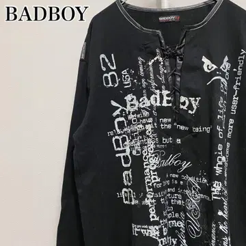 BADBOY T셔츠 긴팔 영문 시크 스타일 헤이세이 레트로 Y2K XL