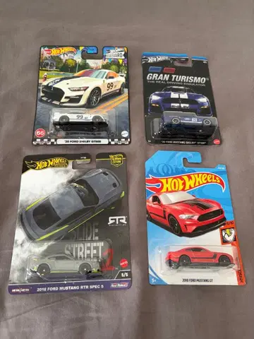 핫휠 포드 머스탱 4개 세트