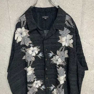 GEORGE 레이온 100% 오픈 카라 반팔 빅사이즈 3XL