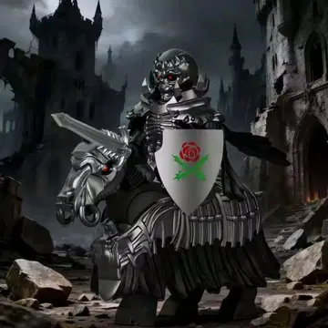 레고 호환 베르세르크 해골 기사