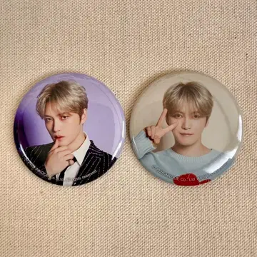 재중 캔 배지 2개 세트 JX 팬미팅 랜덤 복권