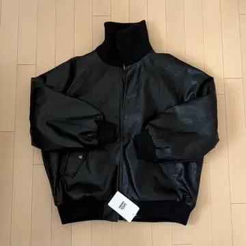 Java 페이크 레더 자켓 L 사이즈 블랙