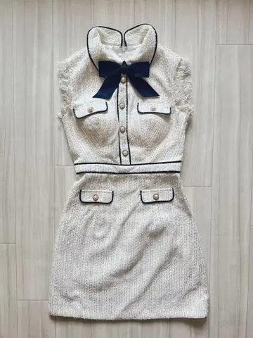 ROBE de FLEURS 트위드 x 리본 클래시컬