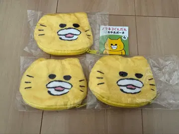 길고양이 대장 얼굴 파우치 길고양이 B 3개 세트