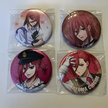 블루 록 치기리 효마 캔뱃지 4개 세트