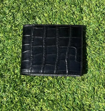 Verapelle 블랙 가죽 접이식 지갑