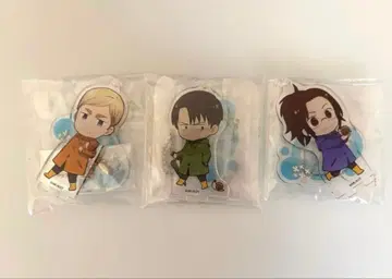 진격의 거인 애니메이트 카페 아크릴 스탠드 리바이 엘빈 한지