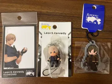 [캡콤전] 레온 코스튬 큐피 클리어 카드 러버 볼체인