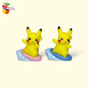 포켓몬 키즈 파도타기 피카츄 핑크, 파랑 서핑보드 ver 손가락 인형