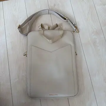 미사용 컴퓨터 케이스 토트백 가이아 랩탑 백 ( Beige )