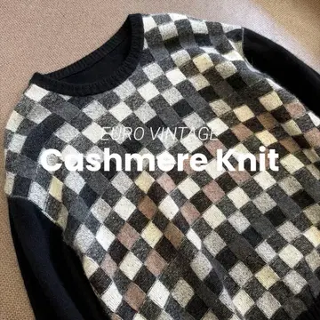 유로 빈티지 캐시미어 니트 L 상당 발란타인 프링글 캐시미어