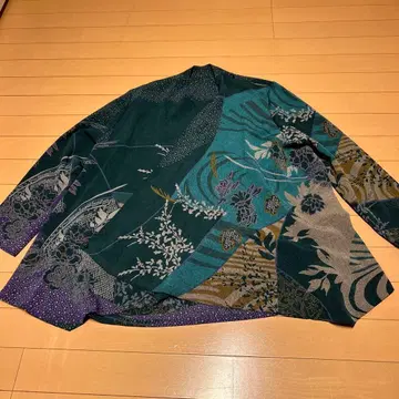 미사용 새상품 시선당 크레이프 원단 패턴 셔츠 상의