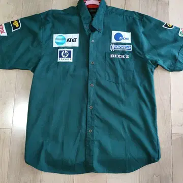 JAGUAR RACING 반팔 셔츠 다크 그린