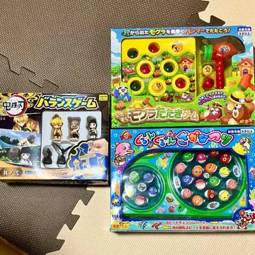 귀멸의 칼날 밸런스 게임 두더지 잡기 게임 낚시 세트