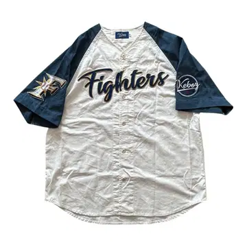 홋카이도 일본햄 파이터즈 x KEBOZ 베이스볼 셔츠 L 사이즈