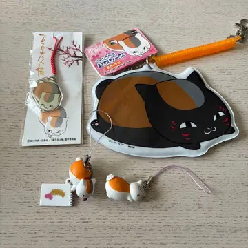 나츠메 우인장 냥코센세 아크릴 끈 스트랩 패스 케이스 츠레즈레 4점