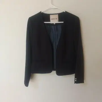 아푸와이저 리셰 소매 펄 버튼 노카라 자켓 네이비 S