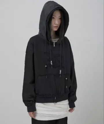 flareup 레이어드 지퍼 후디