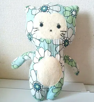 빈티지 원단 인형 봉제 인형 고양이