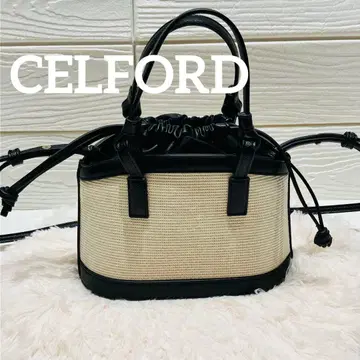 CELFORD 셀포드 버킷 핸드백 바스켓백 블랙