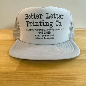 레어 80s-90s 데드스탁 트래커 캡 기업 로고