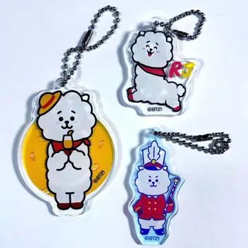 [미사용 새상품] BTS BT21 카페 RJ 진 3세트