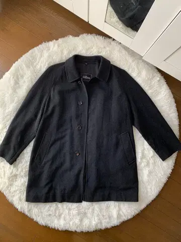 코트 캐시미어 100% 겨울 다크 그레이