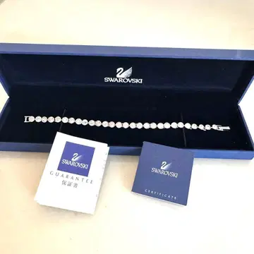 새상품급 SWAROVSKI 스와로브스키 매트릭스 테니스 지르코니아 팔찌