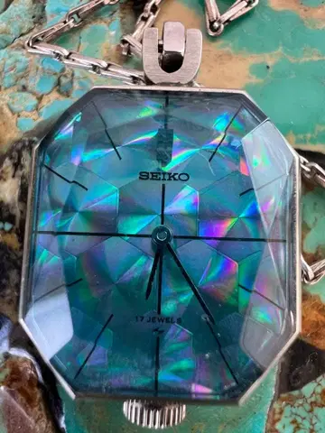 SEIKO 펜던트 워치 11-3710 뒷면 스켈레톤 시계