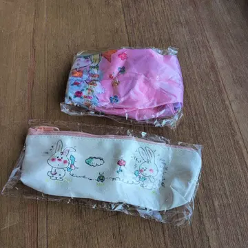 [미개봉 새상품] 미즈모리 아도 펜 파우치 필통 에코백 핑크 가챠