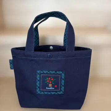 familiar 파밀리아 자수 토트백 네이비