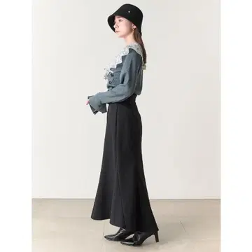 스나이델 피쉬테일 스커트 블랙