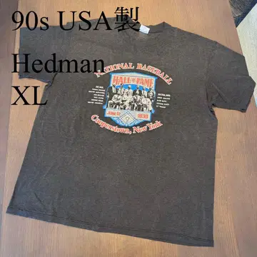 90s USA제 Hedman T셔츠 XL 블랙 빈티지 단품