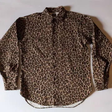 BIG YANK 레오파드 무늬 워크 셔츠 실명 복각 산 포켓 밴드 포함