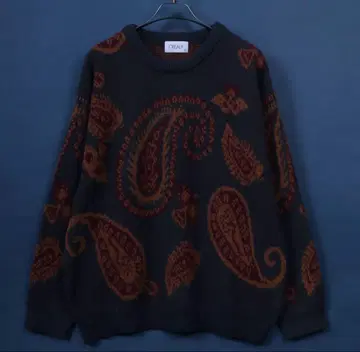 토탈 패턴 셰기 니트 풀오버 / 총 패턴 니트