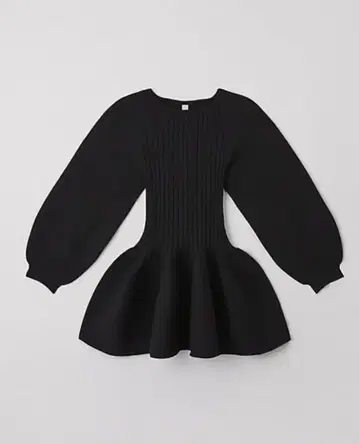 CFCL POTTERY LONG PUFF SLEEVE FLARE TOP