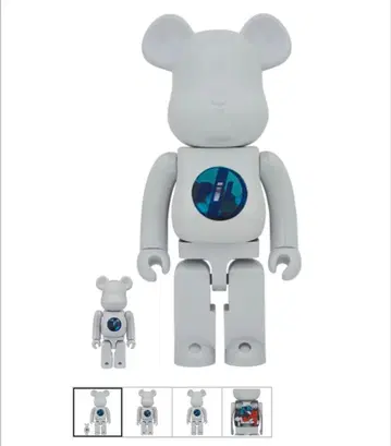 미개봉 새상품 베어브릭 PiL Chrome Ver. 100% & 400%
