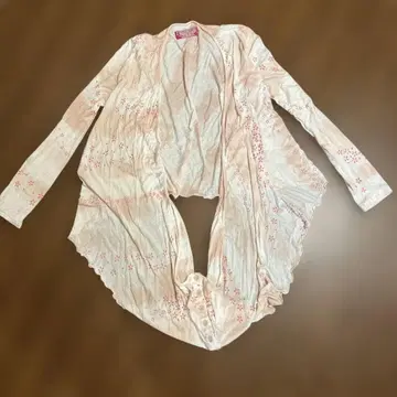 고우크 gouk 벚꽃 패턴 가디건