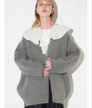 ELENDEEK CN 라쿤 믹스 더블 가디건 시착만 한 상품!