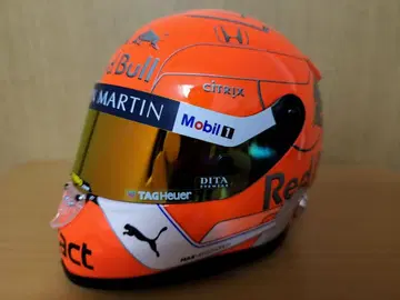 맥스 페르스타펜 레드불 1/2 헬멧 2019년 벨기에 GP 사양