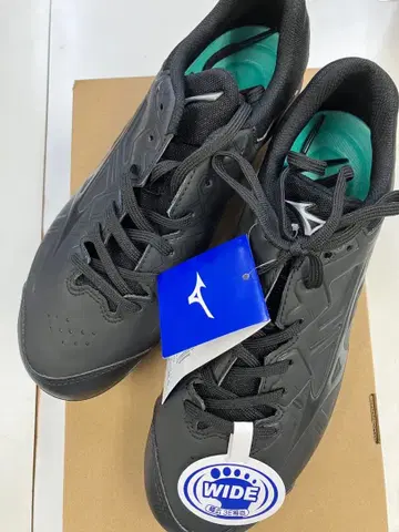Mizuno 와이드 스파이크 슈즈 블랙