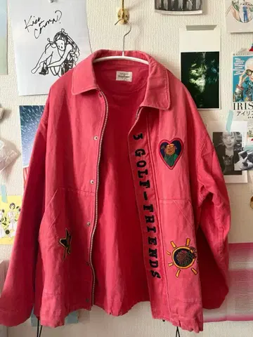 Castelbajac sport 핑크 자켓 (얼룩 있음)