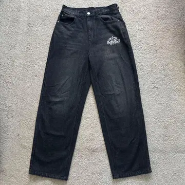 atmark 블랙 와이드 팬츠 M