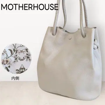 새상품급 마더하우스 슈카쿠백 주름 가죽 끈 조절 꽃무늬