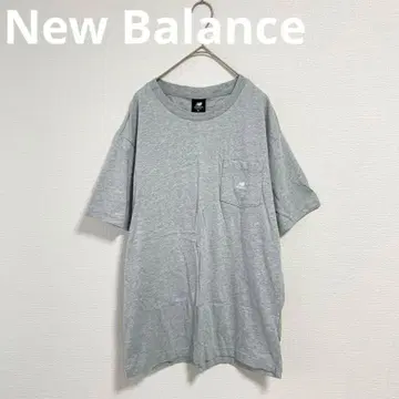 [ 미사용 새상품 ] 뉴발란스 크루넥T셔츠 M 로고 와펜 택 포함
