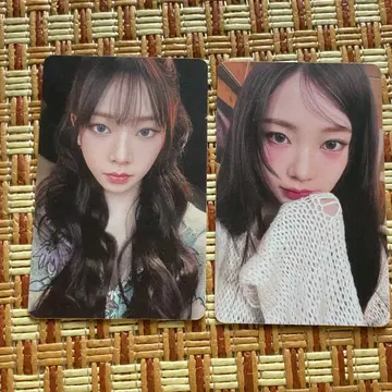 aespa 6000엔 카리나 구매 혜택 팬미팅 트레이딩 카드 2장