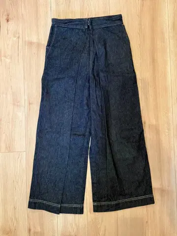 [ emmi ] 다크 데님 와이드 팬츠