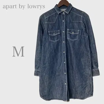 아파트 바이 로리즈 오버 데님 셔츠 네이비 M 캐주얼