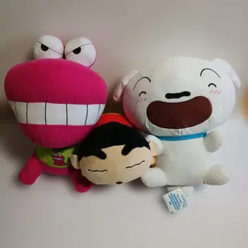 짱구는 못말려(크레용 신짱) 시로 초코비 봉제 인형 3체 세트