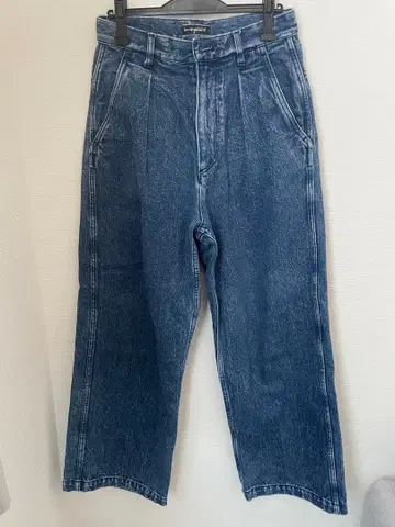 13oz CHEMICAL WASHED STRAIGHT DENIM